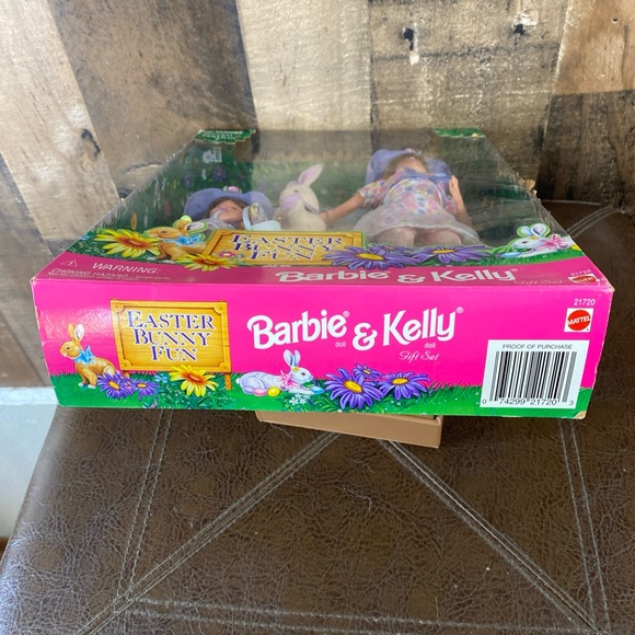 Easter Bunny Fun Barbie & Kelly Doll Gift Set Target 1998 Mattel 21720 Vintage - Picture 11 of 13